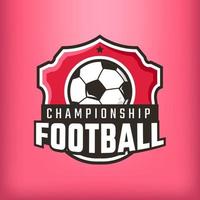 logo de sport de football de championnat vecteur