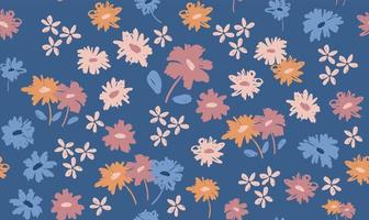 fond floral pour textile, maillot de bain, papier peint, couvertures de motifs, surface, emballage cadeau. vecteur