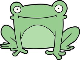 grenouille de personnage de dessin animé vecteur