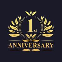 Logo 1er anniversaire vecteur