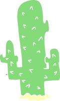 cactus de griffonnage de dessin animé vecteur