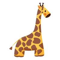 jouet pour enfants girafe mignonne illustration vectorielle isolée vecteur