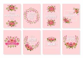 Gratuit Happy Mother's Day Flower Card Vector