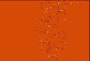 modèle vectoriel orange clair avec des sphères.