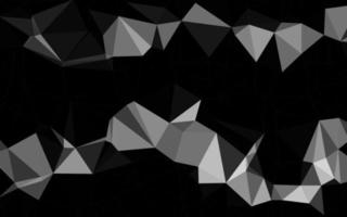 argent foncé, couverture low poly vectorielle grise. vecteur