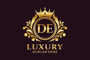 modèle de logo initial de lettre de luxe royal dans l'art vectoriel pour les projets de marque de luxe et autres illustrations vectorielles.