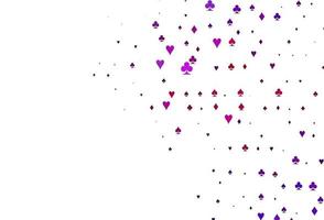modèle vectoriel violet clair avec des symboles de poker.