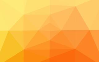 texture polygonale abstraite de vecteur jaune clair, orange.