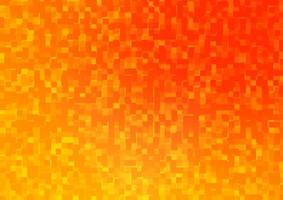 texture vectorielle jaune clair, orange dans un style rectangulaire. vecteur