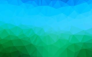 texture de mosaïque de triangle de vecteur bleu clair, vert.