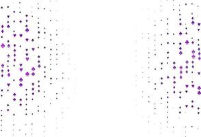motif vectoriel violet clair avec symbole de cartes.