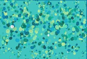 modèle vectoriel vert clair et jaune avec des formes de bulles.