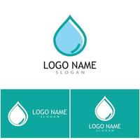 création de vecteur de logo illustration goutte d'eau