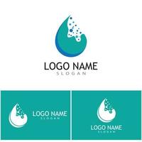 création de vecteur de logo illustration goutte d'eau