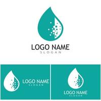 création de vecteur de logo illustration goutte d'eau