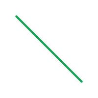 eps10 vecteur vert simple icône de ligne diagonale droite isolé sur fond blanc. contour simple ou symbole de trait dans un style moderne simple et plat pour la conception, le logo et l'application mobile de votre site Web