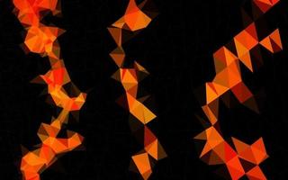 modèle de mosaïque triangle vecteur orange clair.