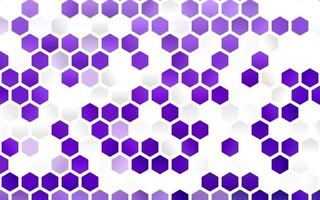 texture vecteur violet clair avec des hexagones colorés.