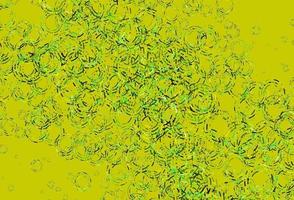 toile de fond de vecteur vert clair, jaune avec des points.