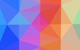 lumière multicolore, mise en page abstraite de polygone vectoriel arc-en-ciel.