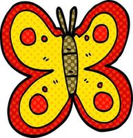dessin animé doodle énorme papillon vecteur