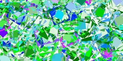 modèle vectoriel rose clair, vert avec des formes polygonales.