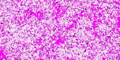 disposition vectorielle violet clair et rose avec de beaux flocons de neige. vecteur