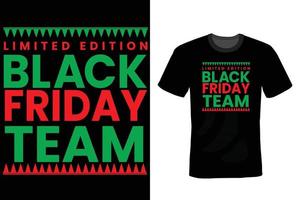 modèle de conception de t-shirt vendredi noir vecteur