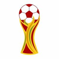 coupe du monde au qatar. logo sur fond blanc. vecteur