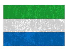 drapeau de la sierra leone, couleurs officielles et proportion. illustration vectorielle. vecteur