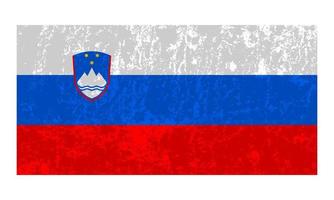 drapeau slovène, couleurs officielles et proportion. illustration vectorielle. vecteur