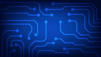 circuit imprimé sur fond bleu. concept de technologie futuriste de haute technologie vecteur