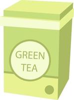 thé vert, illustration, vecteur sur fond blanc