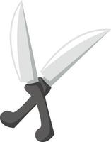 Deux couteaux, illustration, vecteur sur fond blanc
