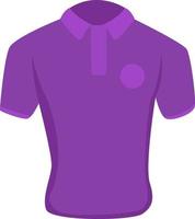 Chemise violette homme, illustration, vecteur sur fond blanc