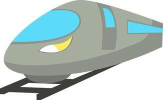 train rapide, illustration, vecteur sur fond blanc