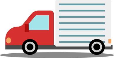 camion de livraison, illustration, vecteur sur fond blanc.