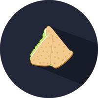 sandwich triangle, illustration, vecteur sur fond blanc.