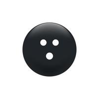 Boule de bowling noire sur fond blanc, vecteur. vecteur