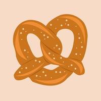 illustration vectorielle de bretzel sucré pour la conception graphique et l'élément décoratif vecteur