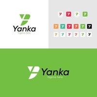 logo lettre y - logo yanka vecteur