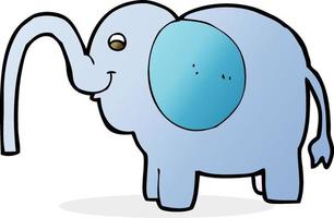 dessin animé éléphant éjacule de l'eau vecteur