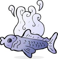 poisson drôle de dessin animé vecteur