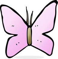 symbole de papillon de dessin animé vecteur