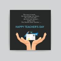 bonne journée mondiale des enseignants vecteur