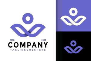 w lettre création de logo d'entreprise humaine, vecteur de logos d'identité de marque, logo moderne, modèle d'illustration vectorielle de conceptions de logo