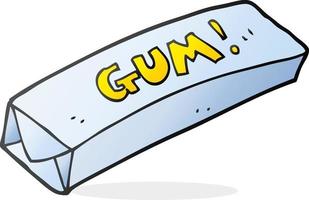 chewing-gum de dessin animé vecteur