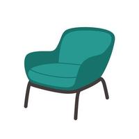 fauteuil confortable moderne et confortable dans un style hygge. meubles de salon vecteur