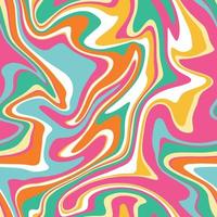 modèle vectorielle continue avec des tissages psychédéliques groovy. abstrait tisse un motif vectoriel continu. fond hippie avec vagues, texture groovy psychédélique.