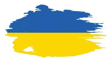 vecteur de drapeau grunge ukrainien abstrait coloré